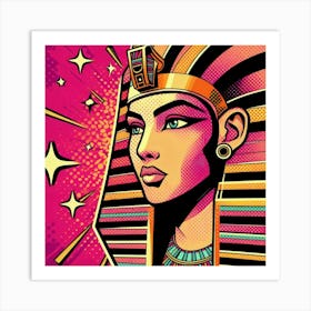 Pop Egyptian Warda Bloom Art Print