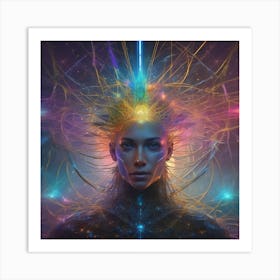 Psychedelic Woman 4 Art Print