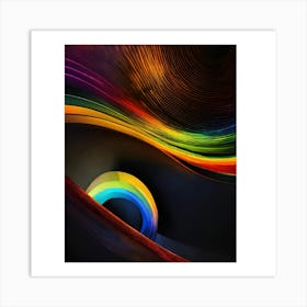 Rainbow Wave Art Print