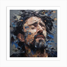 Man With His Eyes Closed Art Print