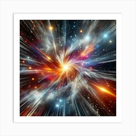 Space Burst Art Print