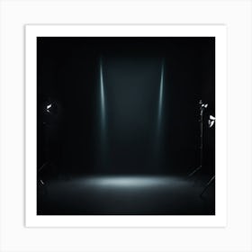 Create A Cinematic Light Effect On Blackbackground 1297151468 Art Print