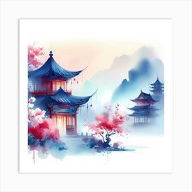 Chinese Pagoda 24 Art Print