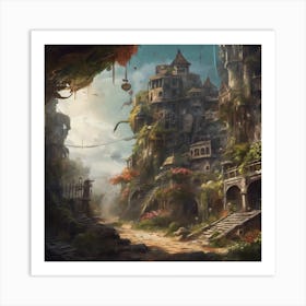 Fantasy City 32 Art Print