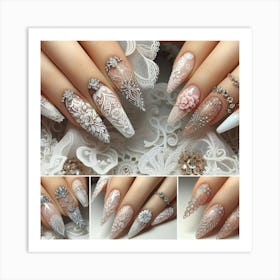 Wedding Nails 5 Art Print