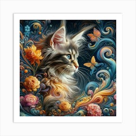 Coon Cat 4 Art Print