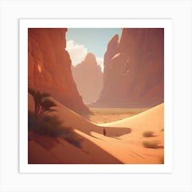 Desert Landscape 118 Art Print