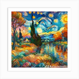 Starry Night 4 Art Print