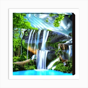 Waterfall 3 Art Print