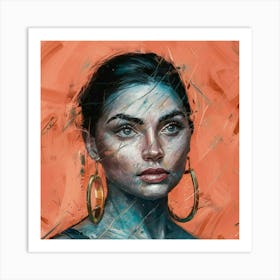 Portrait Of A Woman Art Print