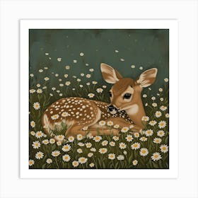 Fawn Fairycore Painting 5 Art Print