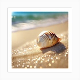 Shell On The Beach 4 Art Print