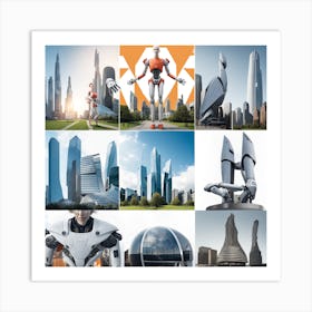 Futuristic Cityscape 13 Art Print