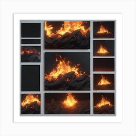 Flames 7 Art Print