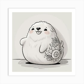 Cute Polar Bear Art Print