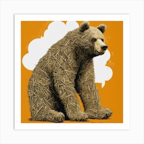 Bear In Hay Art Print