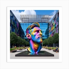 Lionel Messi Sculpture Art Print