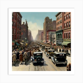 New York City Street Scene 5 Art Print