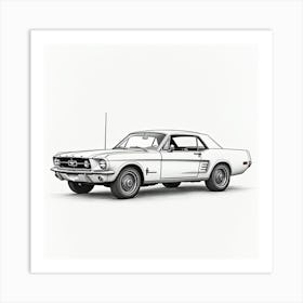 Ford Mustang 1 Art Print