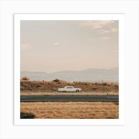 Palm Springs Road Trip Square Art Print