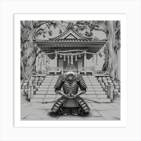 Samurai Art 117 Art Print