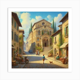 Street In Tuscany Art Print