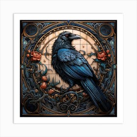 Csgboss Uhd Intricate Portrayal Of A A Crow Adorned With Ornate 1276b1a0 3d0d 47b5 89d2 C0ae5e266911 Art Print