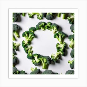 Broccoli In A Circle Art Print