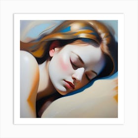 Girl Sleeping 1 Art Print
