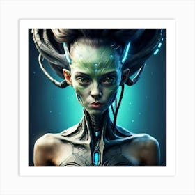 Alien Woman Art Print