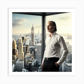 Portrait Of Steve Jobs Art Print