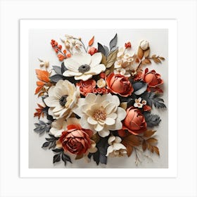 Paper Flowers Art Print