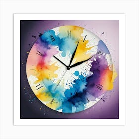 Triangle Geometric Clock Booble Marble Clock Frida Kahlo Clock Prismfold Clock Karma That Goes Around, Comes Around Circle Quote Clock Lucky Cat Clock (64) Art Print