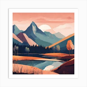 Landscape Painting 2 Art Print