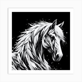 Abstract Horse Art Print