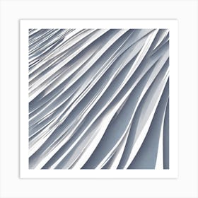 Abstract White Paper Art Print