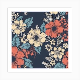 Hibiscus Flower Art Print