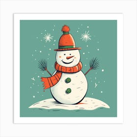 Snowman 14 Art Print