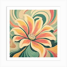 Abstract Flower 2 Art Print