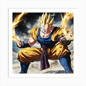 Dragon Ball Z Wallpaper 9 Art Print