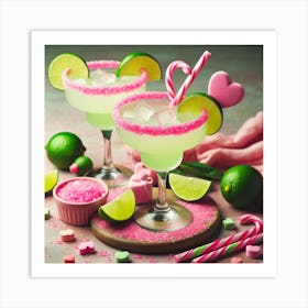 Margaritas And Candy Art Print