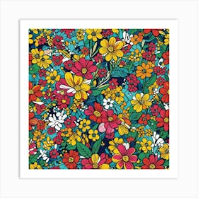 Floral Pattern 2 Art Print