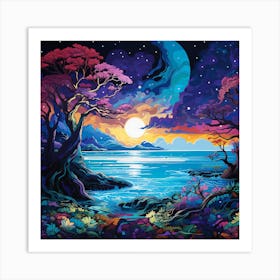 Colorful, Serene, Landscape Art Print