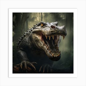 King Alligator Art Print