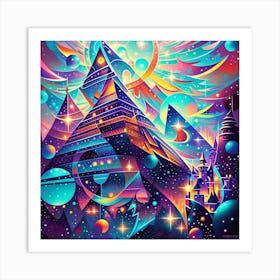 Galaxy Painting Art Print