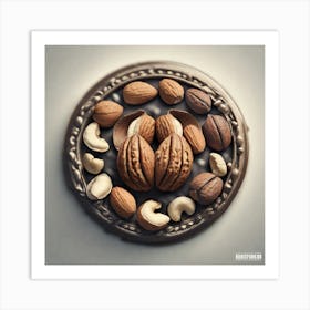 Nuts On A Plate Art Print