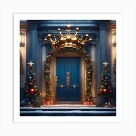 Christmas Door 88 Art Print