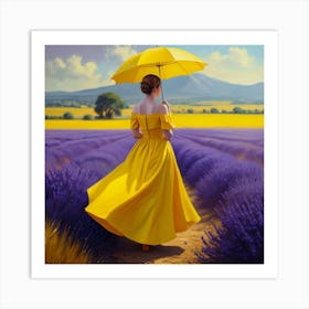 Yellow Dress Art Print