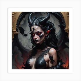 Demon Girl 1 Art Print