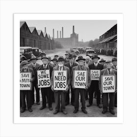 We Need Our Jobs Art Print